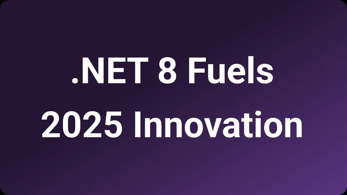 C# in Gaming and Beyond: How .NET 8 Fuels 2025 Innovation